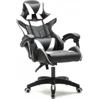 Vdd Gaming Stuhl Cyclone - Bürostuhl - Racing Gaming Stuhl - Weiß Schwarz