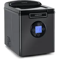 Klarstein Eiswürfelmaschine Klein, 1,8 L Eiswürfelbereiter, Eiswürfelmaschine für 12 kg Große & Kleine Eiswürfel, Mini-Eiswürfelmaschine mit LED-Display, Eiswürfelbereiter Selbstreinigend