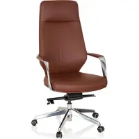 Hjh OFFICE VELVET - Chefsessel Braun