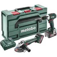 Metabo Akku Combo Set 2.4.1 18 V, BS 18 LT + W 18 L 9-125 Quick, metaBOX 165 L