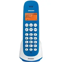 Brondi Adara, DECT-Telefon, Kabelloses Mobilteil, Freisprecheinrichtung, 20 Eintragungen, Anrufer-Identifikation, Blau, Weiß