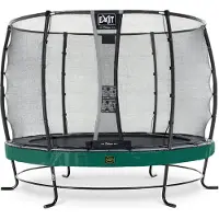 Exit Elegant Premium Trampolin ø305cm, mit Sicherheitsnetz, Rund, Grün