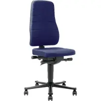 BIMOS Arbeitsdrehstuhl Highline mit Rollen Stoffpolster Höhe 450-600mm - 9643-6802