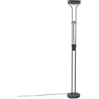 LINDBY LED-Standleuchte Josefin, schwarz, Leselicht, dimmbar