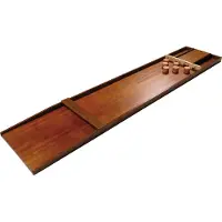 Jakkolo Shuffleboard für Anfänger – Langlebiges Holzspielbrett inklusive 30 Buchenholzscheiben