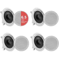 Pyle PDICBT266, 60 - 20000 Hz, 8 Ohm, Schwarz, Weiß
