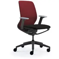 Sedus Bürostuhl se:motion net schwarz/rot mit 3D Armlehnen