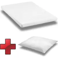 Sleezzze Komfortschaummatratze K10 Matratze 140x200 cm + CloudComfort Basic Mikrofaser Kopfkissen 80x80 cm