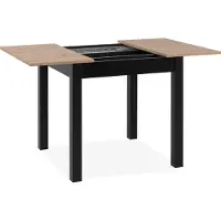 Finori Ausziehtisch Coburg 80 Artisan-Eiche und Schwarz