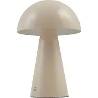 LINDBY LED Tischlampe Nevijo , dimmbar, creme / amber, für Wohn- / Esszimmer, Metall, Modern, LED Tischlampe