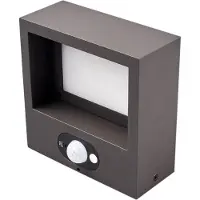 LUCANDE Mahra Außenwandleuchte IP54 Graphite - , Mahra, Grau, für Balkon, Metall, Modern
