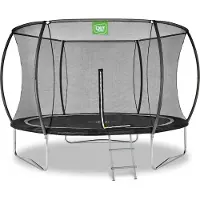Exit Black Edition Trampolin ø305cm, auf Beinen, Rund, für Kinder, Schwarz