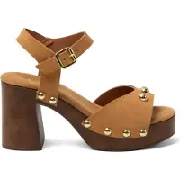 Lazamani Luisa Damen Wildleder-Clogs Cuoio Größe 39