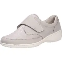 Waldlaufer Damen Slipper, grau(steinsilber (070)), Gr. 61/2