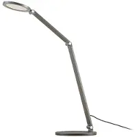 LUCANDE Mion Tischleuchte Blue Grey - , Mion, dimmbar, Grau, für Arbeitszimmer / Büro, Metall, Modern