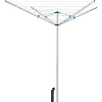 TecTake Wäschespinne aus Aluminium wetterfest 150 x 150 x 196 cm