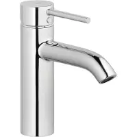Kludi BOZZ Waschtisch-Einhandmischer, Auslaufhöhe 100mm, PUSH-OPEN Ablaufgarnitur, 382880576, Farbe: Chrom
