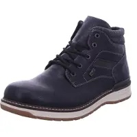 Rieker Herren Schnürstiefeletten 29317-41, 29317-42, 29317-43, 29317-44, 29317-45, 29317-46, 29317-47 RIE-39450 schwarz/schwarz/anthrazit 46