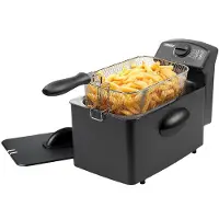 Princess Friteuse 182729 - Friteuse - 4 Liter - Kaltzone - 2000 Watt - Black Steel Collection