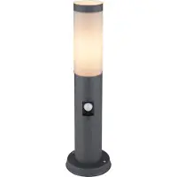Globo Lighting Außenleuchte Edelstahl anthrazit, 1x E27