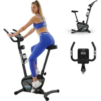 Zipro Heimtrainer Fahrrad Beat – Magnetisches Fitnessbike Schwungmasse Leiser Hometrainer für Zuhause Pulsmessung, Flaschenhalter & LCD Display 120 kg