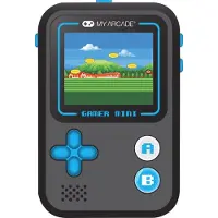 My Arcade My arcade, Tragbare Konsole 160 Retro Spiele 1,8" Display Gamer Mini Classic, Schwarz / Blau
