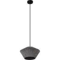 Osram Decor Stripes Pendelleuchte E27 Grau 305mm, Hängelampe aus Stahl und Polyester mit elegantem Design