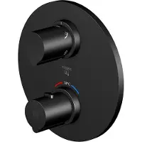 Steinberg Serie 100 Fertigmontageset für Unterputzthermostat mit 3-Wege-Umsteller, 10041233S