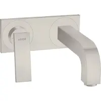 Hansgrohe Fertigmontageset AXOR CITTERIO f Unterputz-Einhebel-Waschtischmischer H Hebelgriff stainless steel optic
