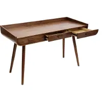 Miliboo - Schreibtisch Vintage Holz Nussbaum HALLEN