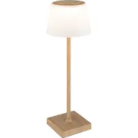 Globo Lighting Tischleuchte Metall holzoptik dunkel, LED
