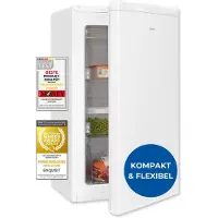 Exquisit Gefrierschrank GS5111-330E weiss | 63 l Nutzinhalt | 4-Sterne-Gefrieren | Gefrierschubladen | Türanschlag wechselbar | Glasablagen