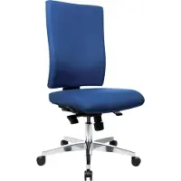 Topstar Bürodrehstuhl Light Star 20 ohne Armlehnen - blau Sicherheitsdoppelrollen für al.