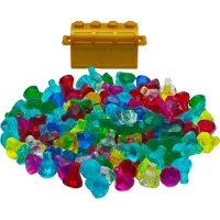LEGO Edelsteine Diamanten Juwelen Schatz + goldene Schatztruhe - 30153 NEU! Teile 102x – Jede Mischung individuell zusammengestellt