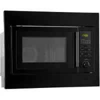 Bomann Einbaumikrowelle mit Grill und Heißluft | 60cm | inkl. Grillrost und Drehteller | 25L Einbau Mikrowellengerät | MWG 2216 H EB schwarz