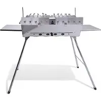 Olymp Handels GmbH Mangal Ideal mit 11er Drehspieß Edelstahlmotor 10 Spieße
