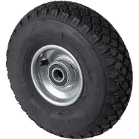 BS Rollen BS Luftrad C95, Rad-Ø 260 mm, Radbreite 85 mm, Tragkr. 170 kg, Kugellager, Lauffl. Gummi schwarz, Stollenprofil, Nabenlänge 50 mm, Achsloch-Ø 20 mm