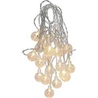 Star Trading 482-09, 20 Lampen, LED, Warmweiß, Draußen, Transparent, 2 m