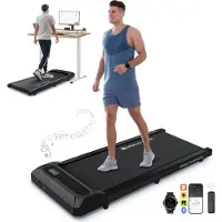 Mobvoi Walking Pad Smart KI Untertisch-Laufband, tragbares 2-in-1 Laufband für Zuhause & Büro, Gehen & Joggen, TicSports Zwift Kinomap, 6km/h 120kg