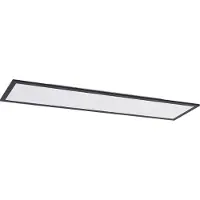LINDBY LED-Panel Nelios, 120 x 30 cm, 4000K, schwarz, Metall