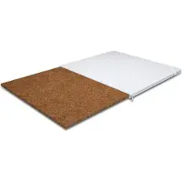 MRGROUP MR GROUP Matratzentopper COCO ONE 160 x 200 cm Topper, Kokos Topper Höhe ca. 2 cm H4 Matratzenauflage hohe Festigkeit weiß Mikrofaser