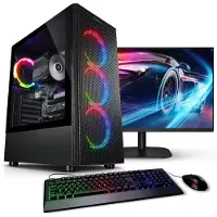 Kiebel.de PC Set mit 27 Zoll TFT Viper V AMD Ryzen 7 5700G, 16GB DDR4, AMD Vega Grafik, 1TB SSD, WLAN, Windows 11, Komplettsystem