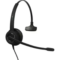 Plusonic 187938 6337-10.1P - Headset de Headset mit Mikrofon (USB, Mono, verkabelt), Schwarz