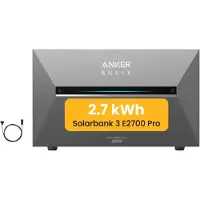 Anker Powerness Balkonkraftwerk Speicher SOLIX Solarbank 3 E2700 Pro 2688Wh Speicher für Balkonkraftwerk (0% MwSt)