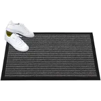 Mercury Fußmatte Grattant anthrazit gemustert 60,0 x 90,0 cm