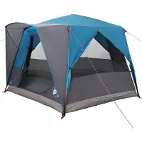 vidaXL Kabinenzelt für 5 Personen Blau und Grau 333 x 317 x 194 cm