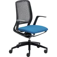 Sedus se motion Bürostuhl schwarz mit Armlehnen blau 950 1065 mm