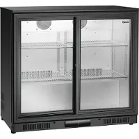 Bartscher Barkühlschrank 176 Liter 2 Schiebetüren 900 x 520 x 845mm