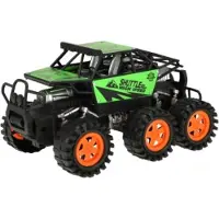 Toi-Toys VEHICOOL Monster Truck 6 Räder, Friktionsantrieb, Kinder Spielzeug ab 3 Jahren grün