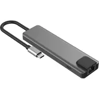 Hyrican ST-T605 Dockingstation Type-C mit 1x RJ-45, 3x USB 3.0, 1x HDMI